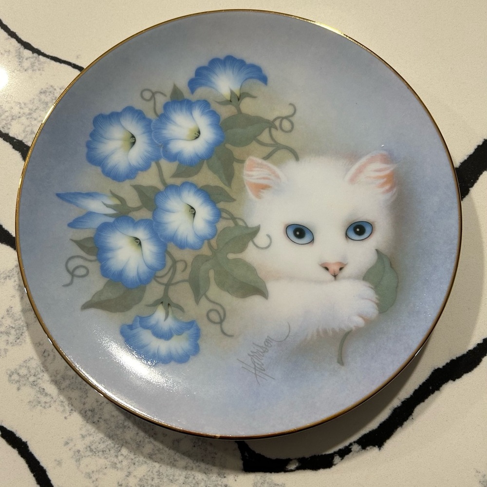 The Hamilton Collection “Morning Glories” from Petals and Purrs